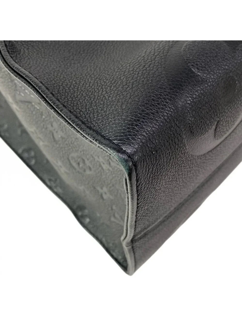 Louis Vuitton Tote Monogram Empreinte On The Go GM Noir Leather Cowhide